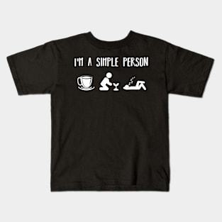 I'm a Simple Person Eat Sleep Garden Kids T-Shirt